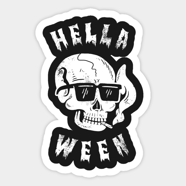 Hellaween Sticker by dumbshirts